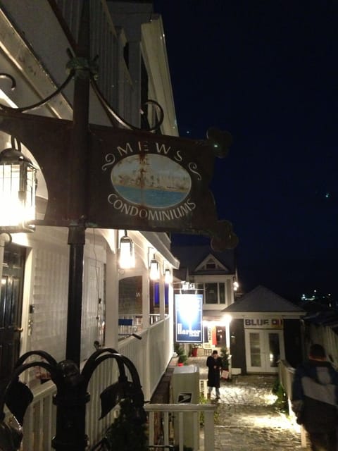 Mews Condominiums entrance from Commercial Street