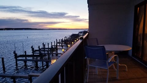 sunset from the balcony