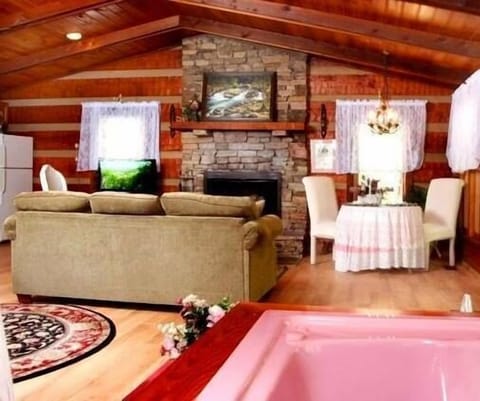 Laurelwood Falls Cabin-View from Jacuzzi Tub