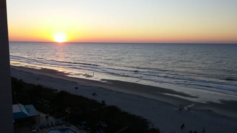 Sunrise from balcony in April