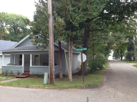 The lake is less than 100 years away down the street