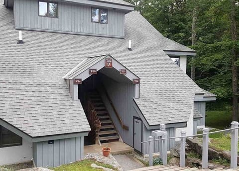 View from the parking lot.