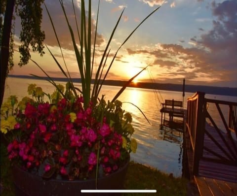 Sunrise dock view