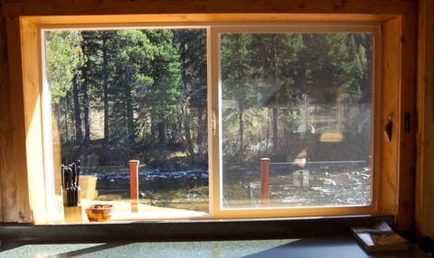 Back Deck & River through Kitchen Window