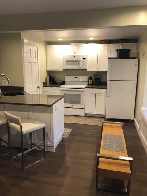 Open airy kitchen area