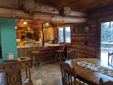 Looking into kitchen