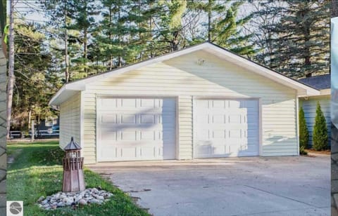 Extra large 2 car garage.  Gas grill provided.