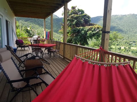 Private deck for dining or lounging