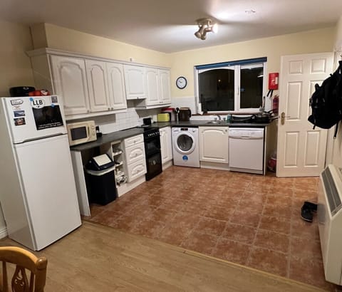 Kitchen view. Updated fridge, cooker, washer/dryer, dishwasher 2022-23.