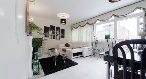 Living room with double sofa bed