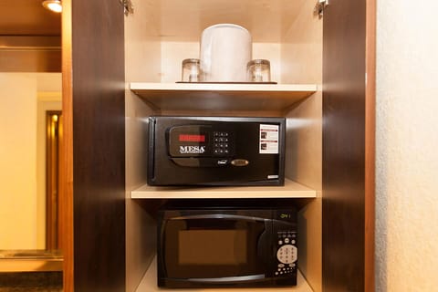 Microwave and coffee maker