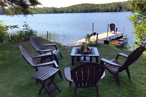 Lake Hebron is great for swimming, paddling, relaxing, or roasting s'mores.