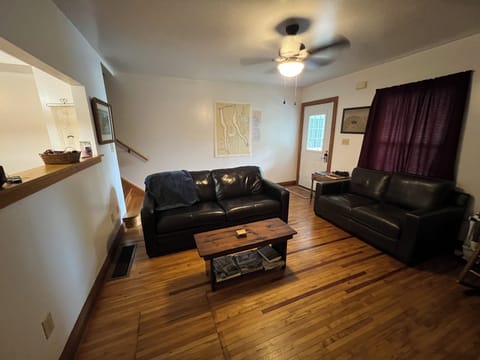 Living room with queen sleeper sofa in GH South, the two bedroom apartment