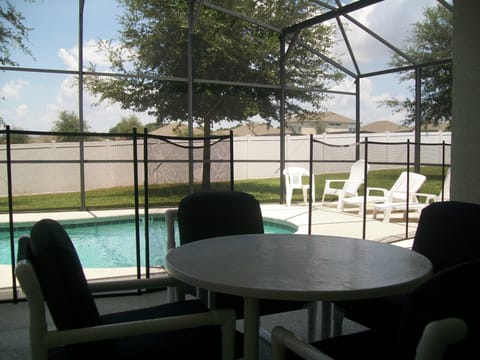 Unoverlooked pool terrace