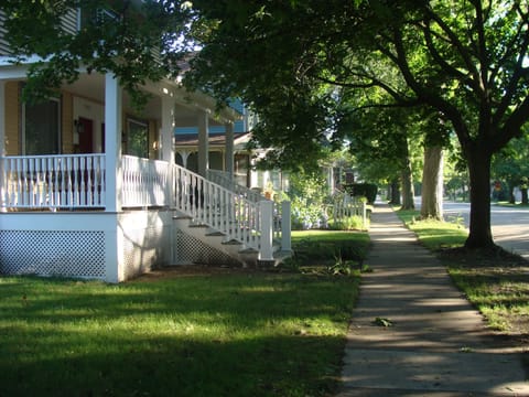 front of property looking south down State Street