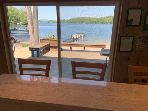 Great view of the lake from the bar room.