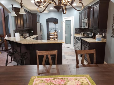 Breakfast nook and kitchen