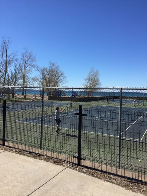 Tennis on the main Beach!