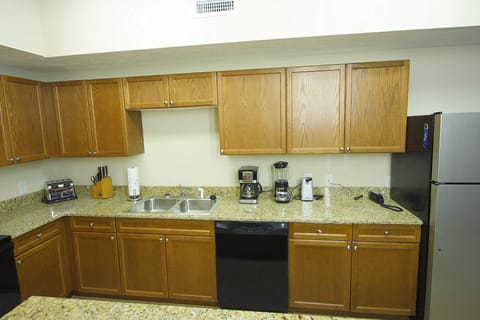 Kitchen granite work surfaces