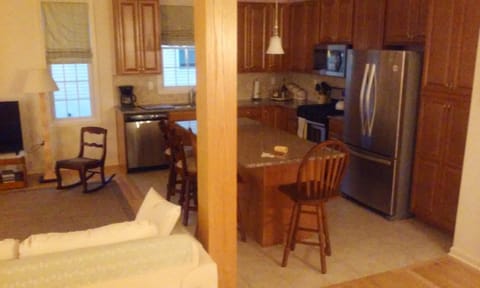 Kitchen off of first floor living room