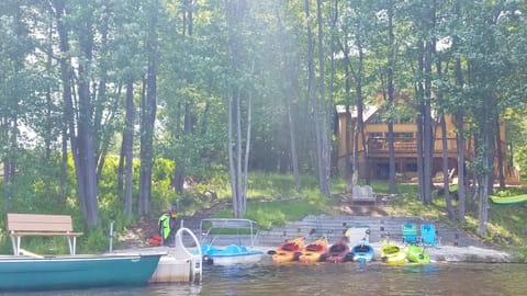 View looking up from the lake