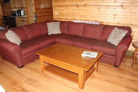 Main level family area couch