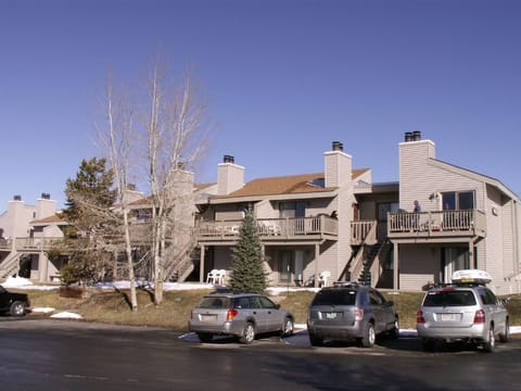 The condo complex (we're 2nd in from the right on the top floor)