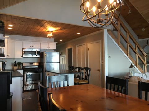 Open concept dining.