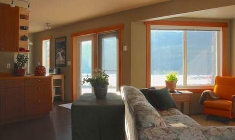 Open plan living space.