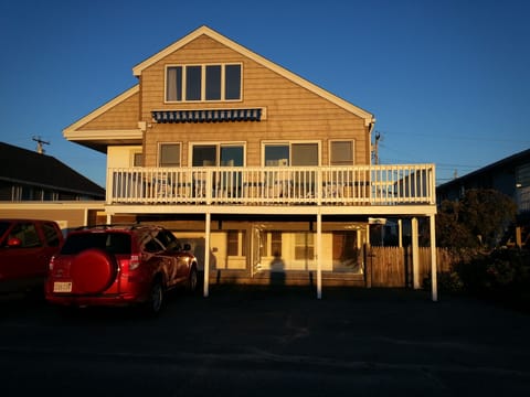 View From harbor side - a perfect spot for your getaway!  Large Deck, Electric awning, gas grill and ice in the cooler... what a way to spend your week!