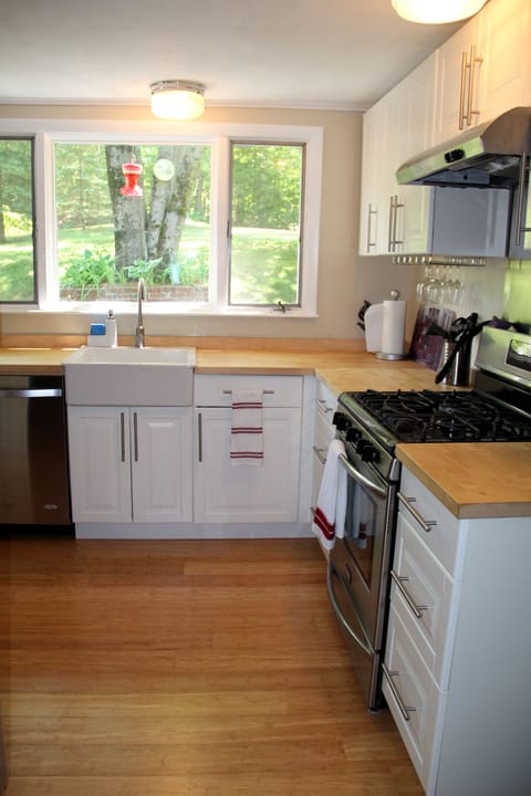 Farmer's sink and dishwasher included