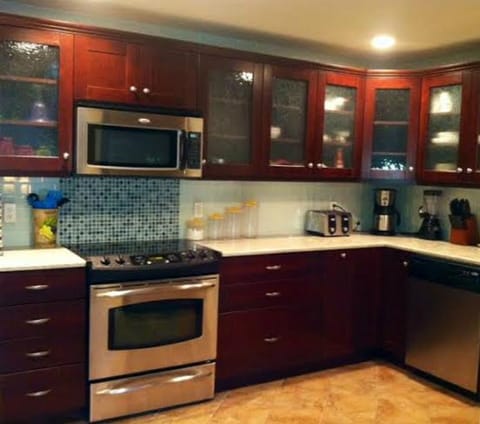 Completely Equipped, remodeled kitchen with all stainless steel appliances.