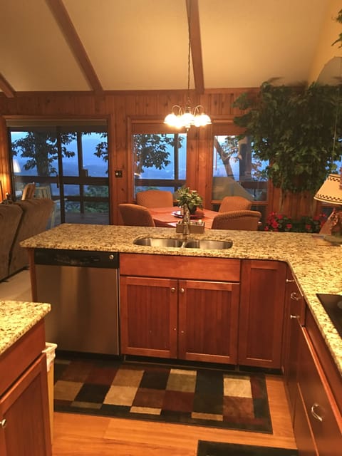 Full kitchen with valley view
