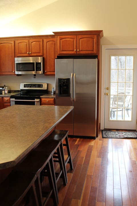 Large kitchen with huge island
