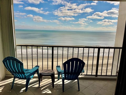 Oceanfront view from balcony
