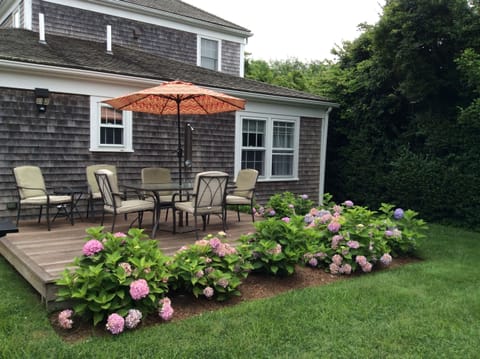 Private yard and deck