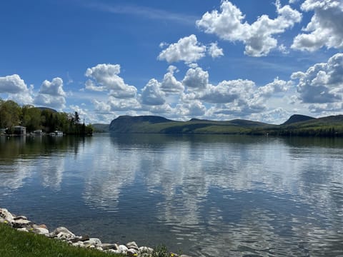 Typical summer day looking south toward the gap