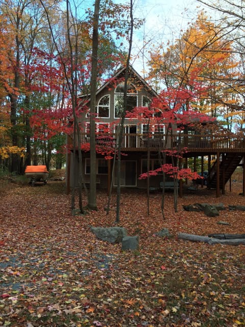 Front of house in October