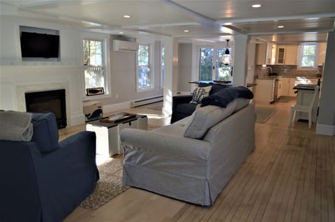 Spacious open concept living area