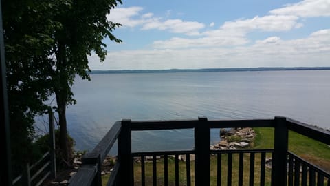 Bedroom balcony overlooking the lake.