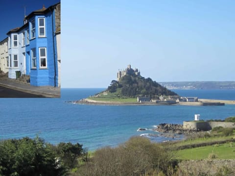 The Silver House (inset) with view of the Mount