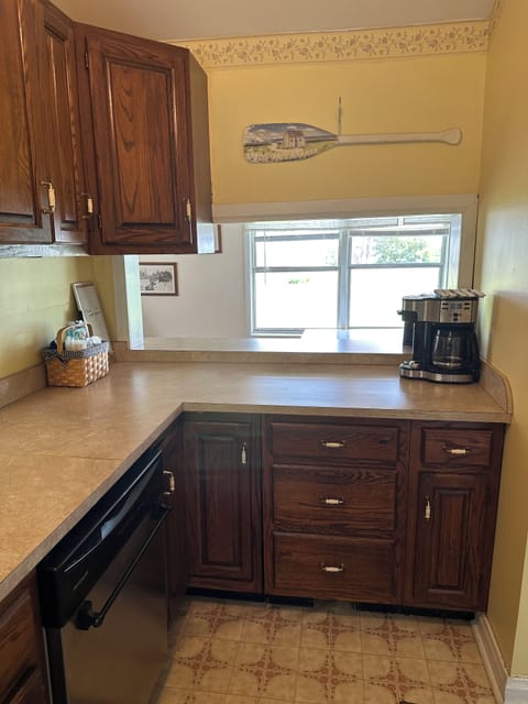 kitchen view to outside