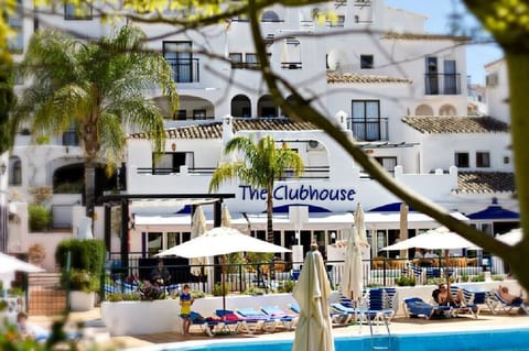 downstairs pool and clubhouse