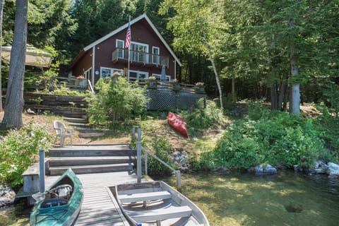 Crystal clear water. Steps to enter the water to a sand bottom. 