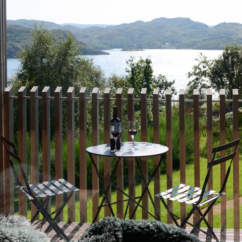 The south facing balcony - a lovely place for coffee or a quiet drink