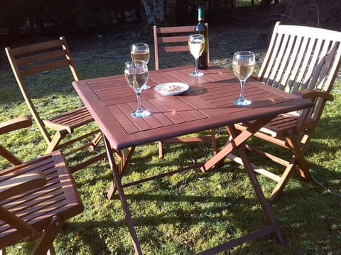 Garden with furniture