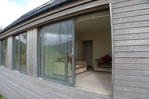 Decking into downstairs tv lounge