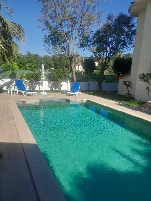 Villa Bahce Pool in the afternoon sun