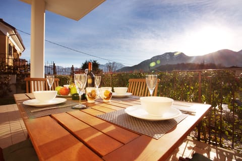 Dine alfresco on the private terrace