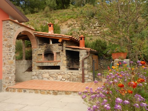 the traditional tuscan stone made oven